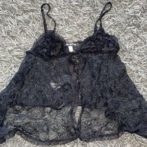 Urban outfitter black lace lingerie size small